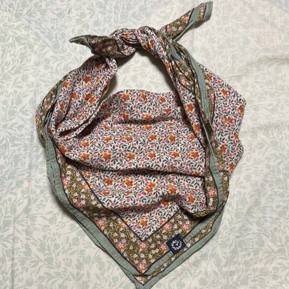 Accessories - Green and Brown Paisley Scarf Wrap
